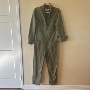 Zara Khaki Worker Overall